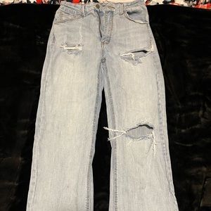 Fashion Nova Bootcut Jeans with Slit